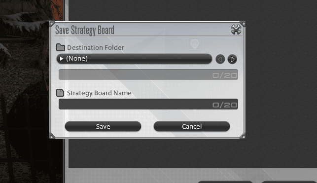 Saving Strategy Board
